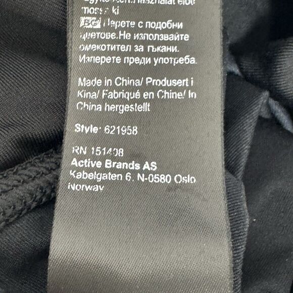 Kari Traa Tina High Waist Tights Colorblock 621958 Black Small Ankle Zip - Picture 8 of 8